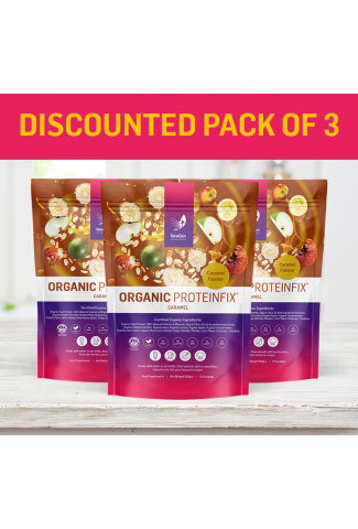 Organic ProteinFix Caramel - Discounted pack of 3